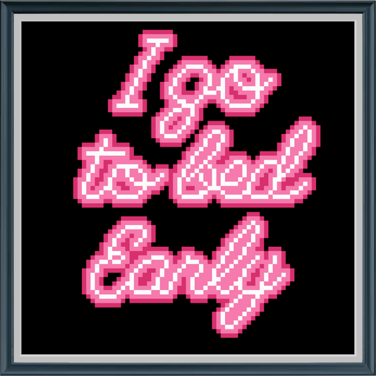 Early Neon Nights- Cross Stitch Pattern