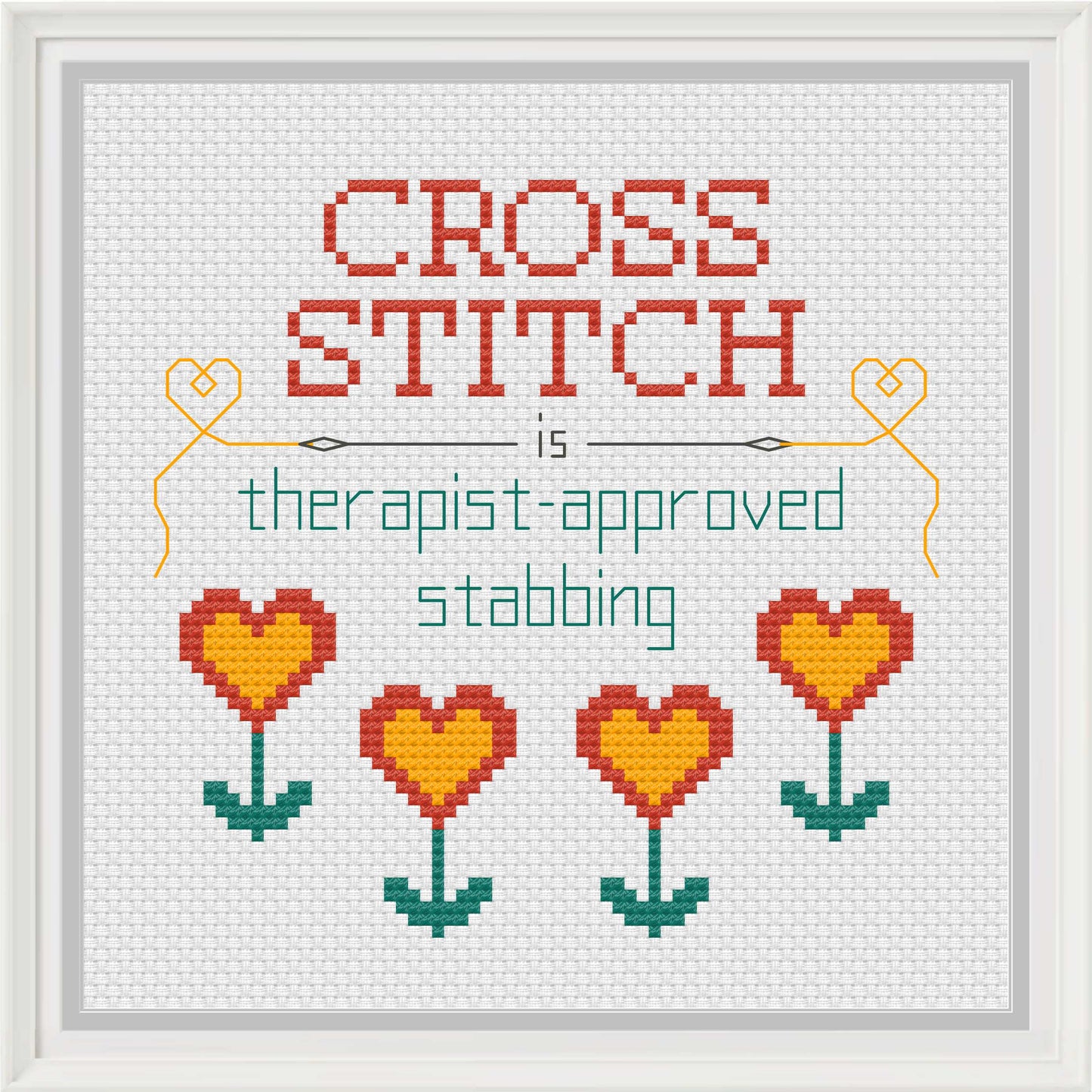 Cross Stitch Is Therapist-Approved Stabbing - Cross Stitch Pattern